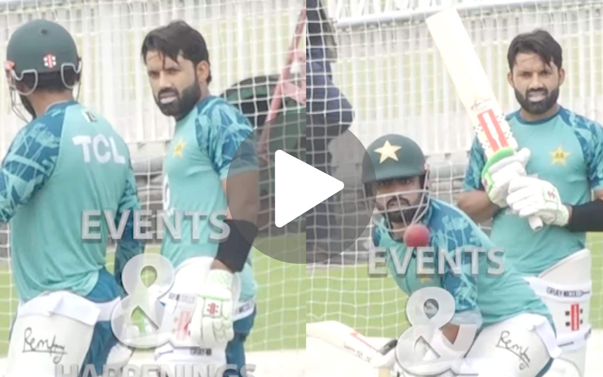 [Watch] Babar Azam Gives Batting Tips To Rizwan As Both Practice In Nets Ahead Of BAN Series